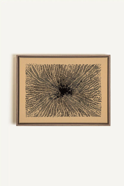 ANCIENT ROOTS, Oeuvre sur toile étirée, encadré Brun Chêne