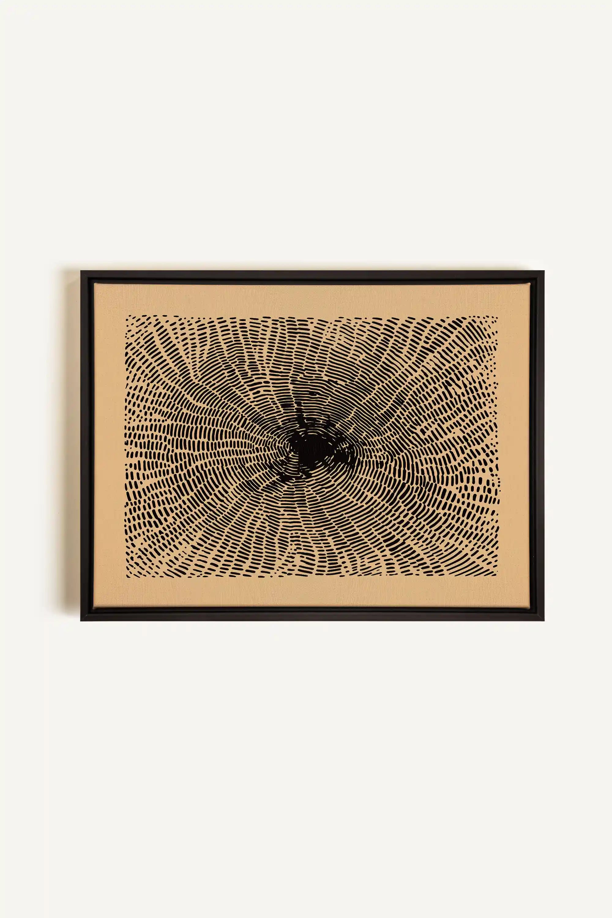 ANCIENT ROOTS, Artwork on stretched canvas, framed in black