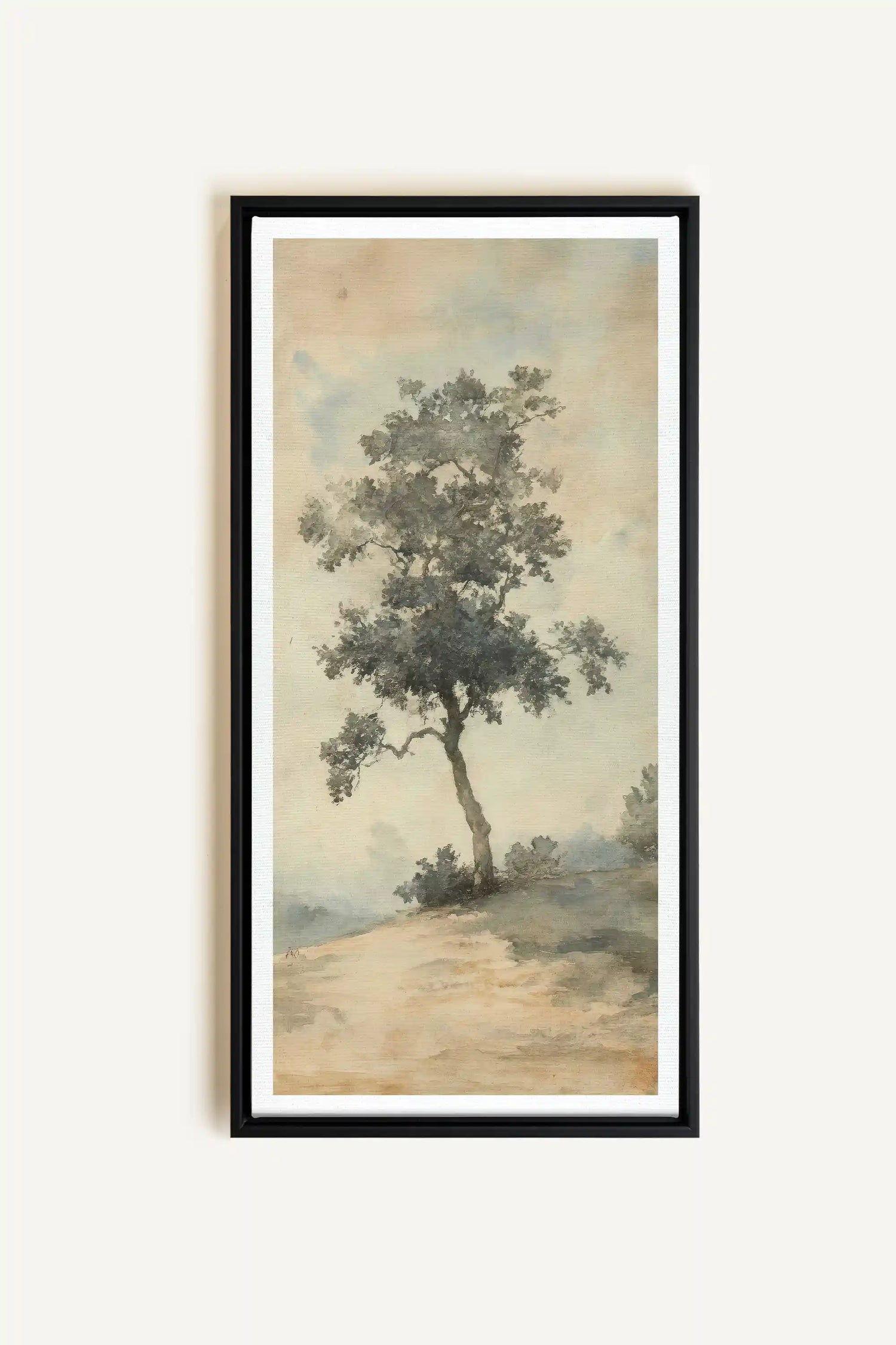 ARBRE DES SOUVENIRS, Artwork on stretched canvas, framed in black