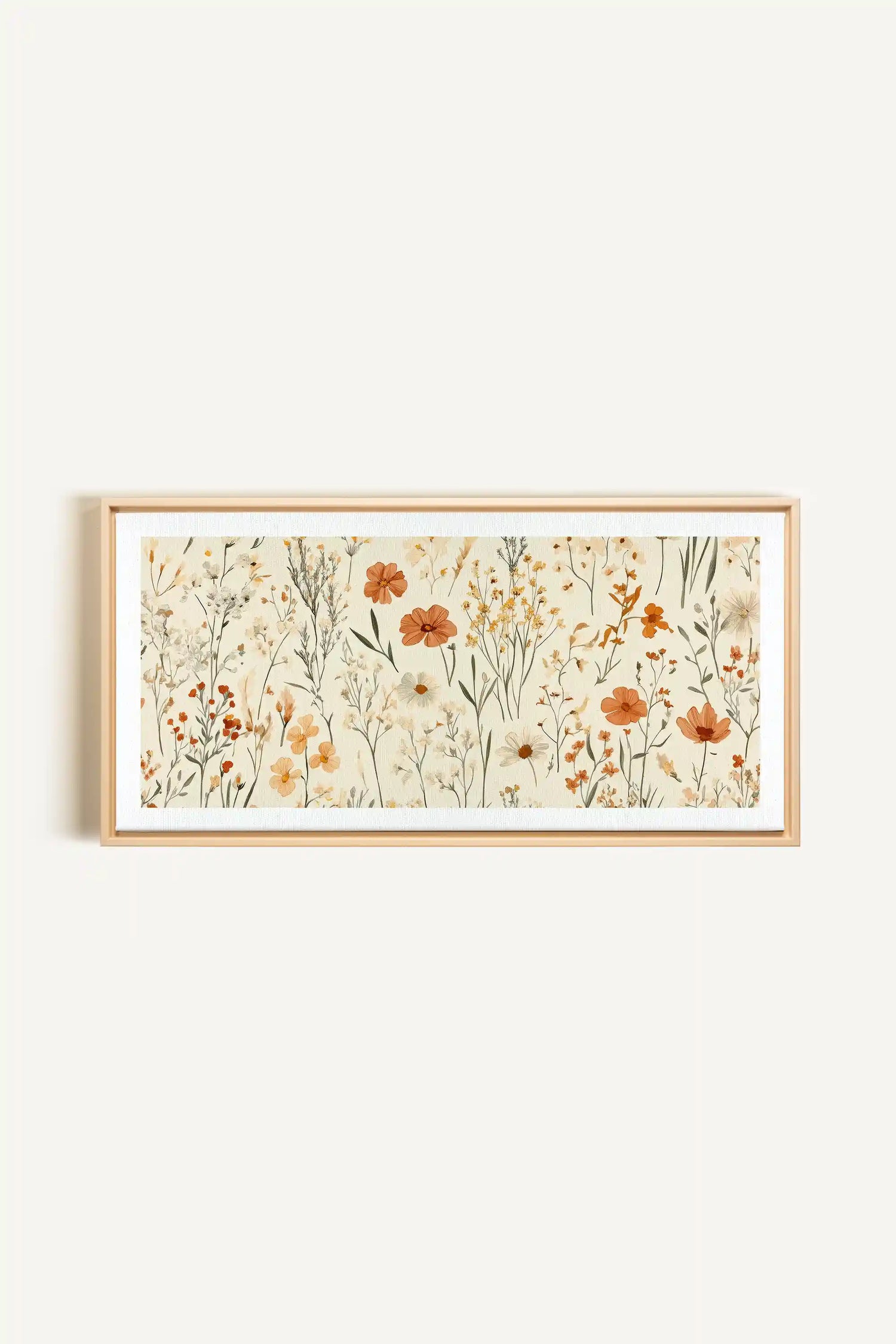 AUTUMN GARDEN, Oeuvre sur toile étirée, encadré Naturel Clair