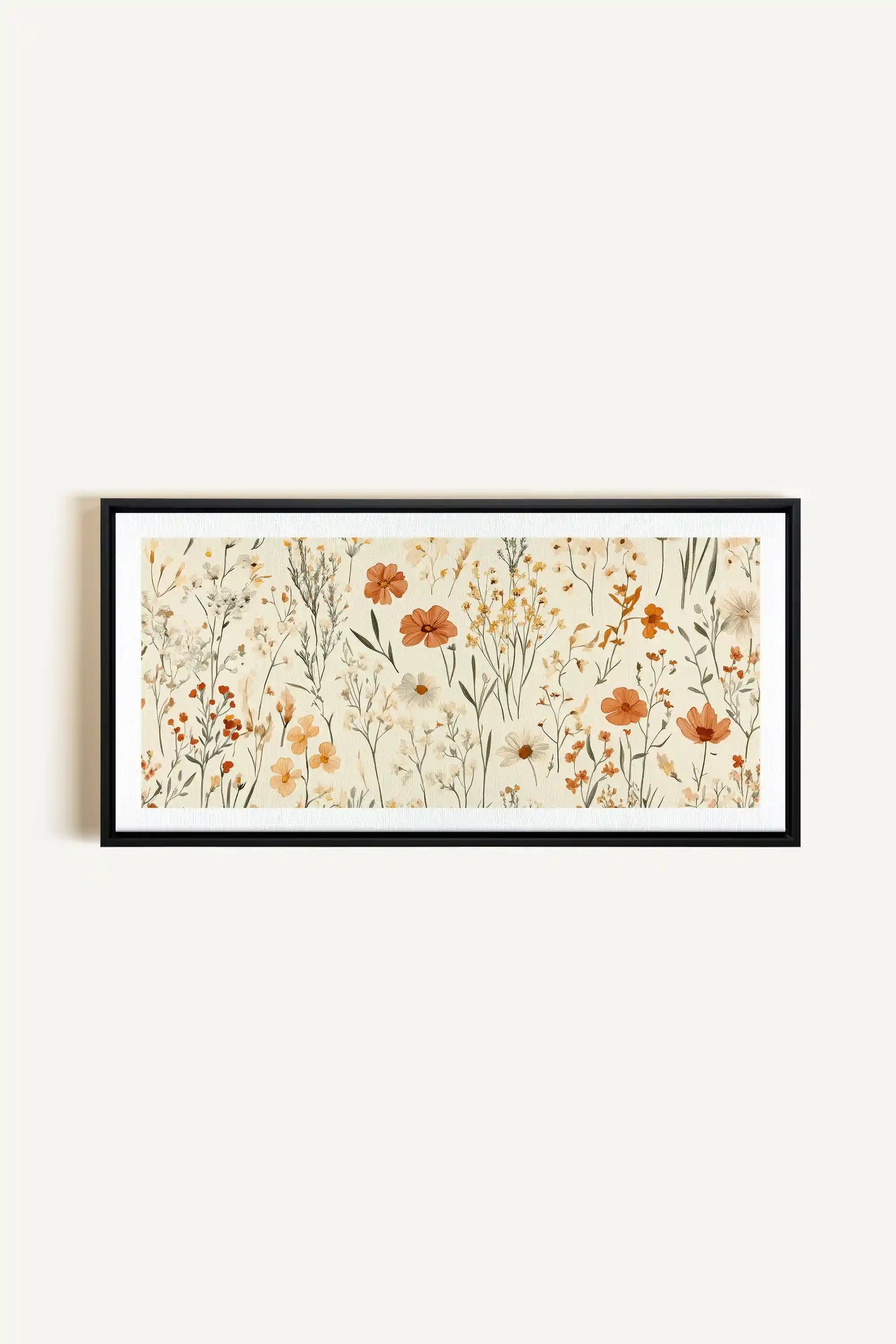 AUTUMN GARDEN, Oeuvre sur toile étirée, encadré Noir