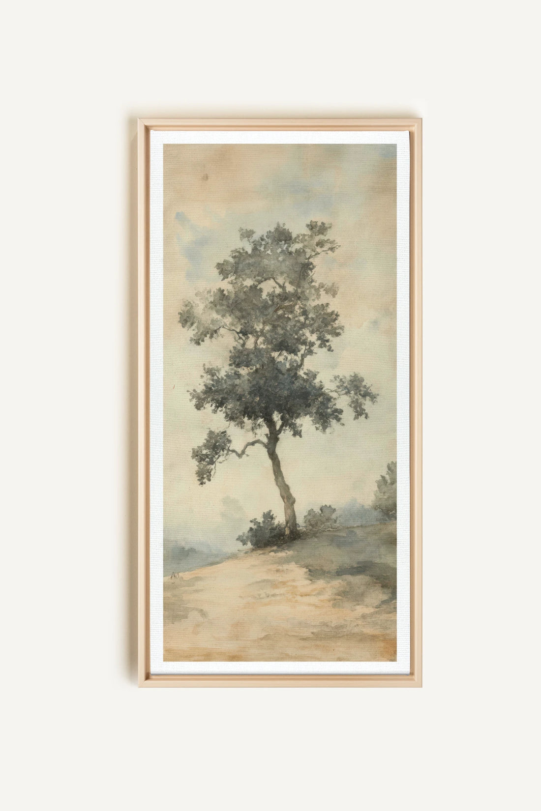 ARBRE DES SOUVENIRS, Artwork on stretched canvas, framed Natural Light