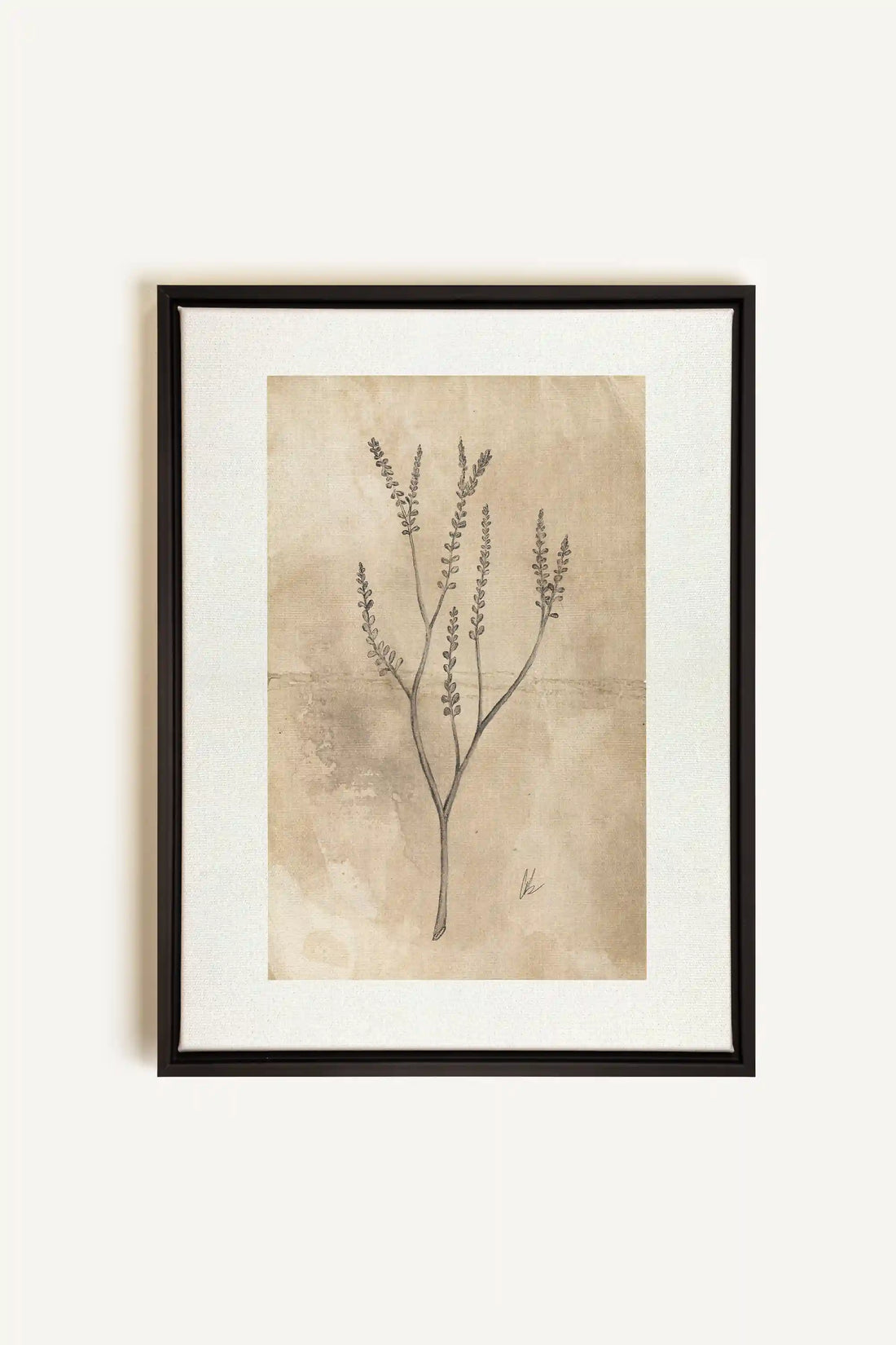 BLOOMING FLOWER II, Oeuvre sur toile étirée, encadré Noir