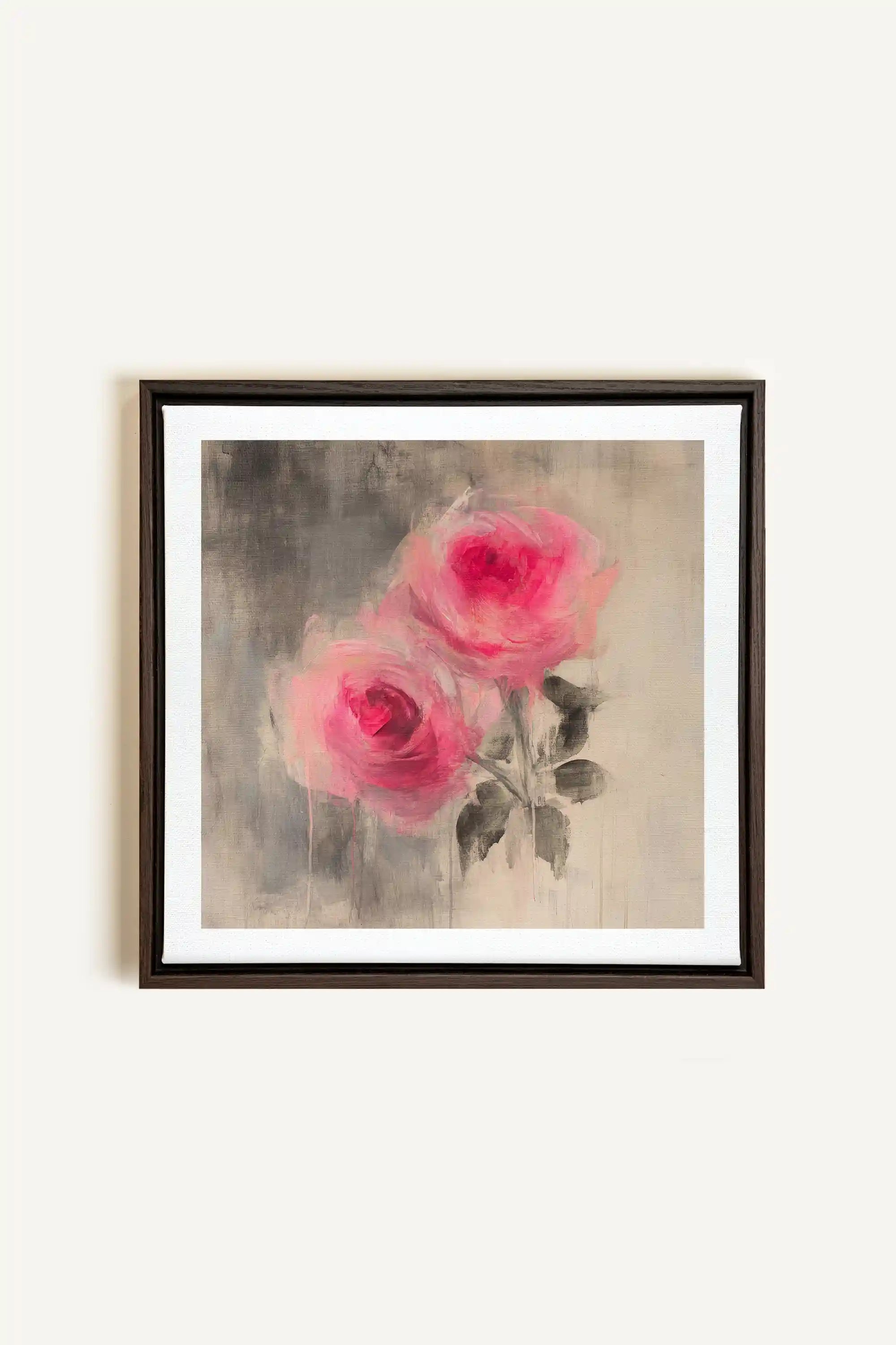 MIDNIGHT VELVET, Artwork on stretched canvas, framed in Walnut Brown