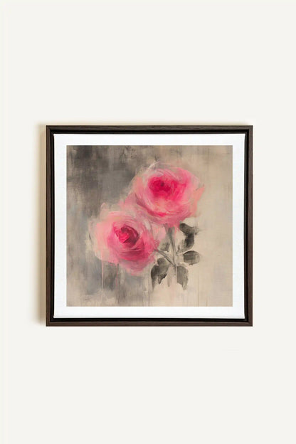 MIDNIGHT VELVET, Artwork on stretched canvas, framed in Walnut Brown