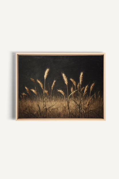 TWILIGHT FIELDS, Oeuvre sur toile étirée, encadré Naturel Clair