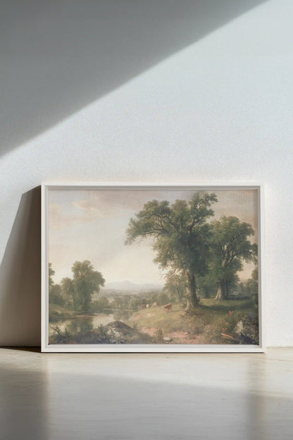 BREATHER, Artwork on stretched canvas, framed in white