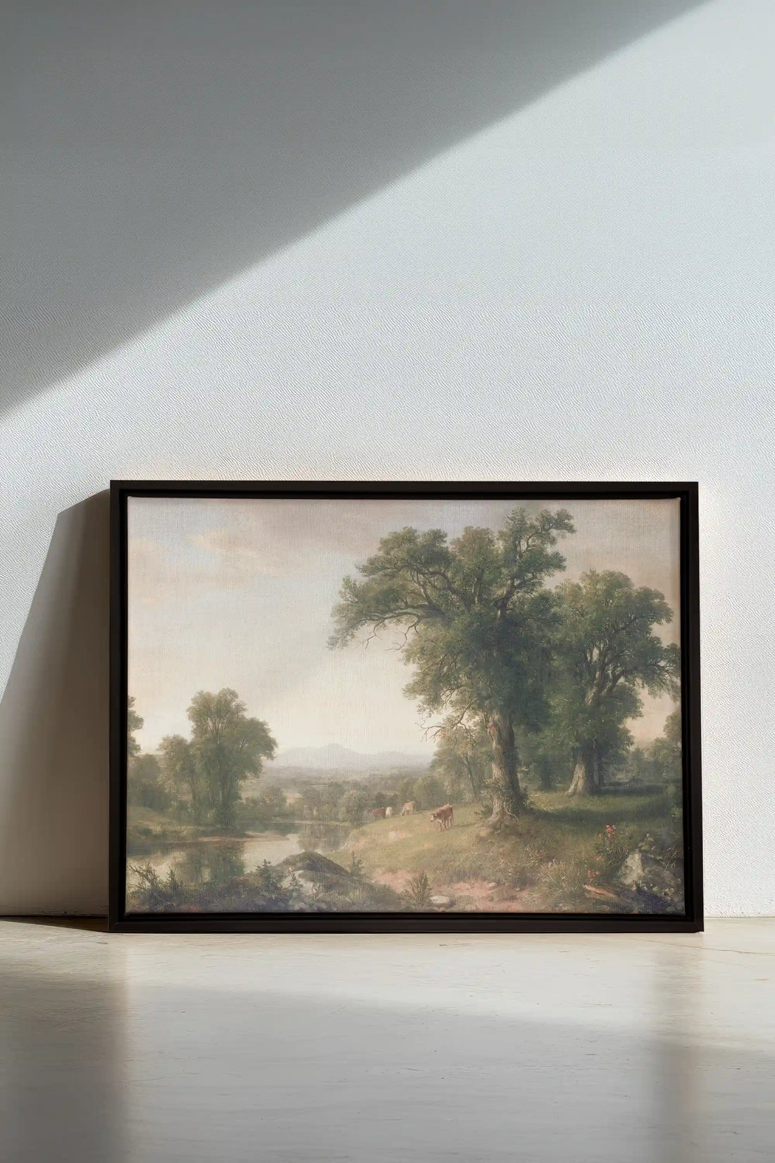 BREATHER, Artwork on stretched canvas, framed in black