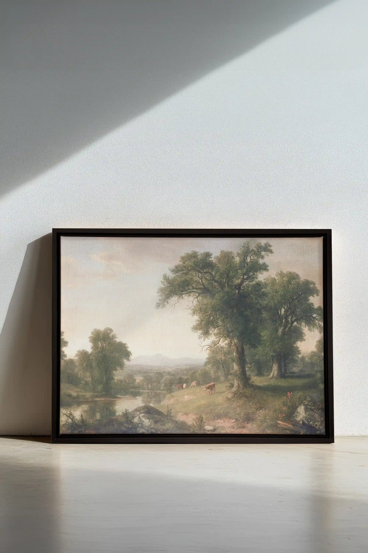 BREATHER, Oeuvre sur toile étirée, encadré Noir