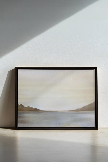 BRISE, Artwork on stretched canvas, framed in black