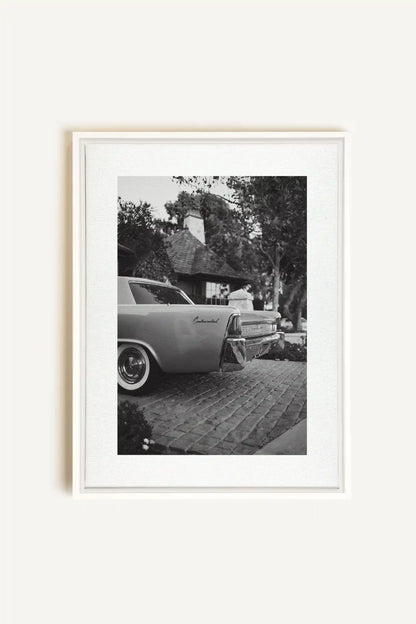 CONTINENTAL CHARM, Artwork on stretched canvas, framed in white