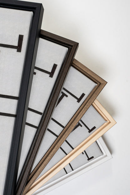 CONSCIOUS BLACK, Artwork on stretched canvas, framed Natural Light