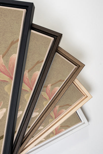 MAGNOLIA WHISPER, Artwork on stretched canvas, framed Natural Light