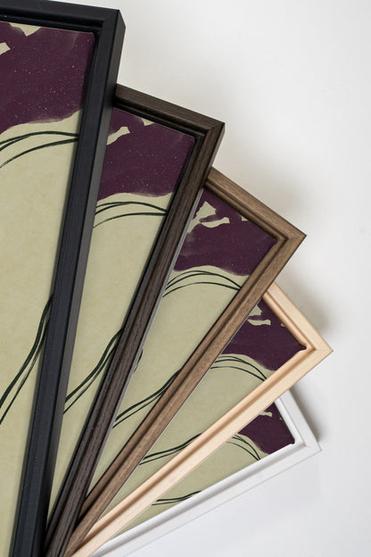 VELVET GARDEN, Oeuvre sur toile étirée, encadré Naturel Clair