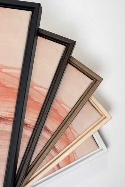 SABLE ROSÉ, Oeuvre sur toile étirée, encadré Naturel Clair