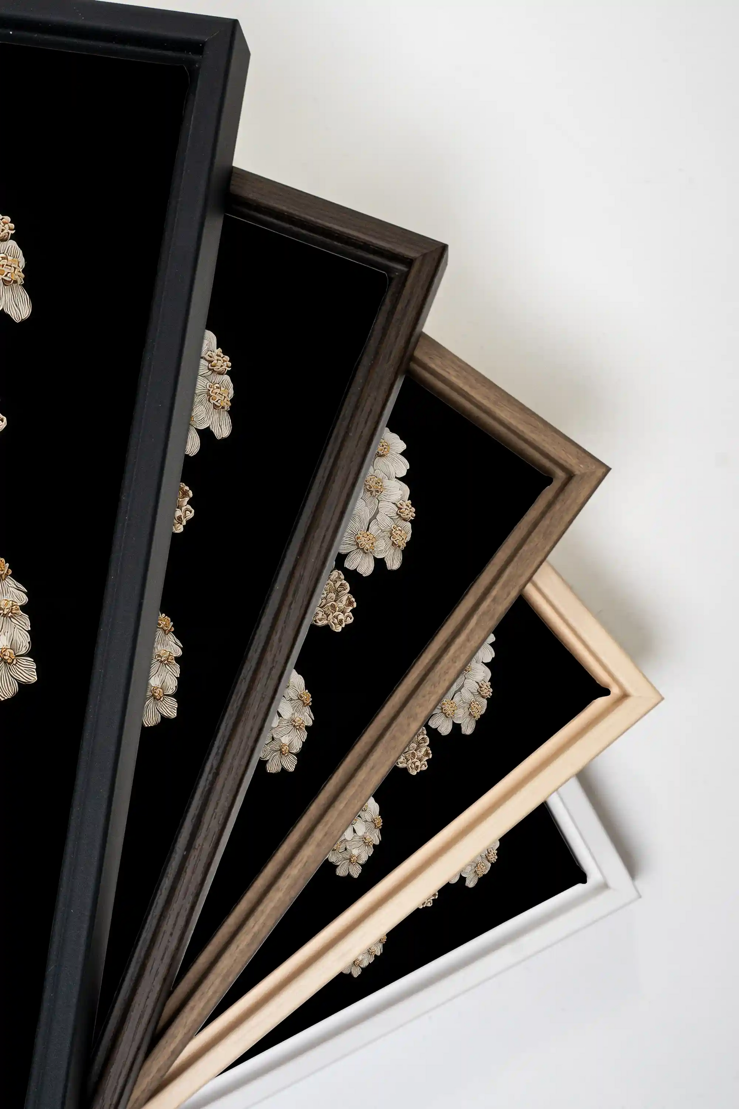 NATURAL GRACE, Work on stretched canvas, framed Black