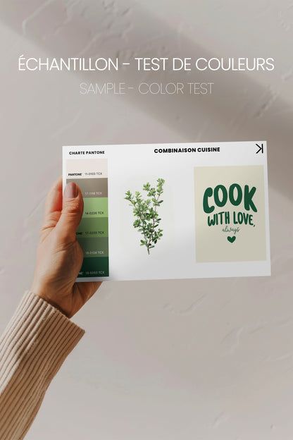 OLEKA CANVAS - COMBINAISON CUISINE, 2 Oeuvres sur toile étirée, encadré Noir