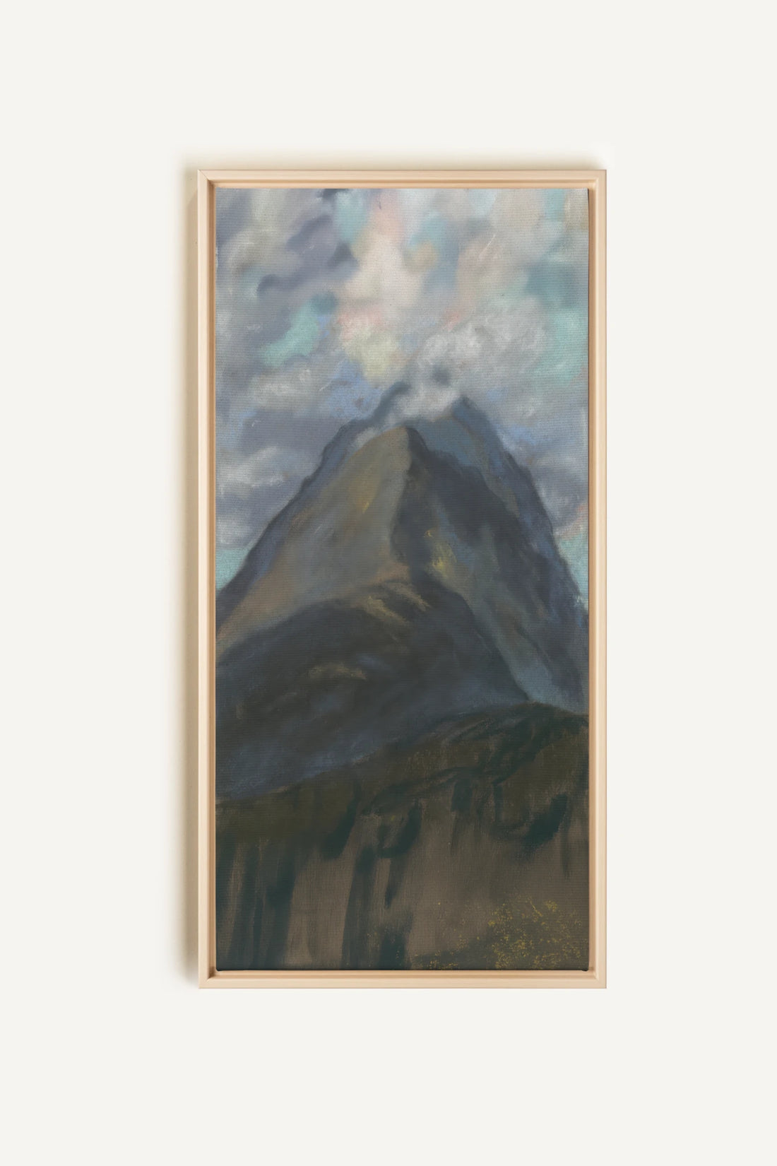 CLOUDED SPIRIT, Oeuvre sur toile étirée, encadré Naturel Clair
