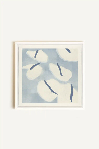 COTON MARINE, Artwork on stretched canvas, framed in white