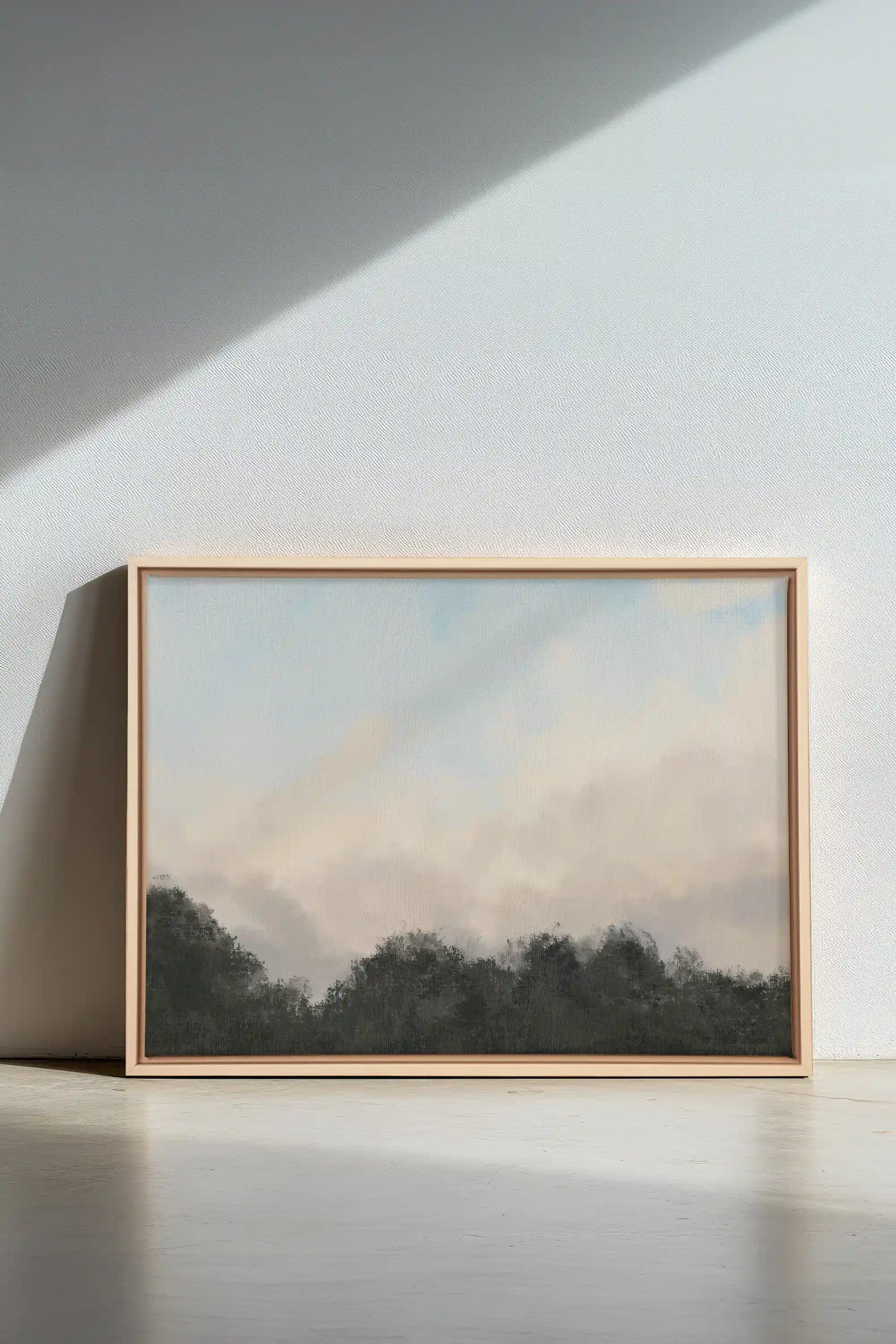 DAWN, Artwork on stretched canvas, framed Natural Light