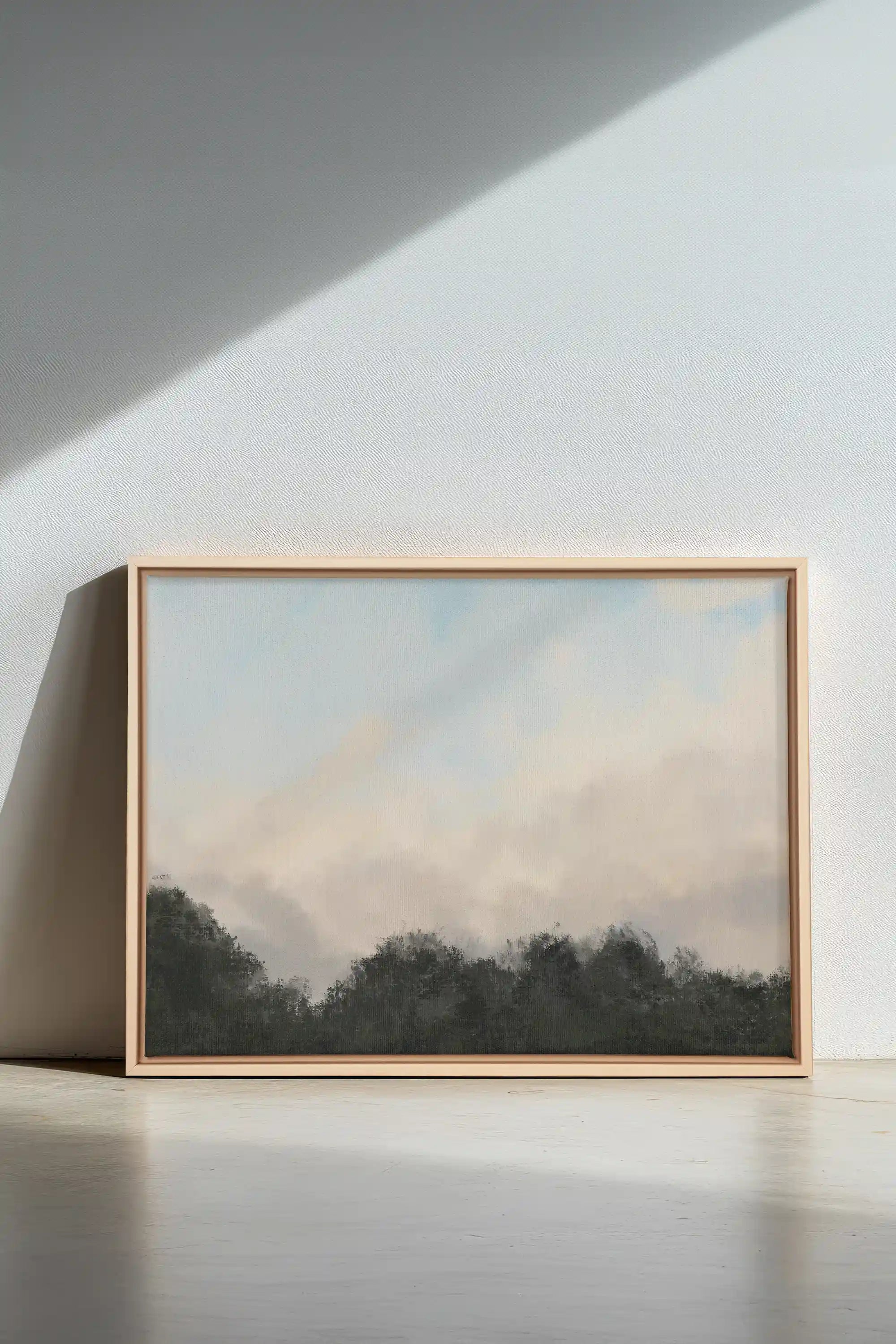DAWN, Artwork on stretched canvas, framed Natural Light