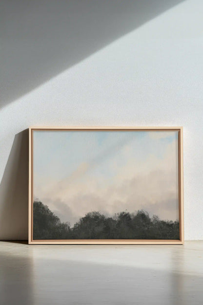 DAWN, Artwork on stretched canvas, framed Natural Light