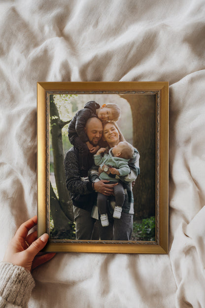 Toile vintage encadrée personnalisée