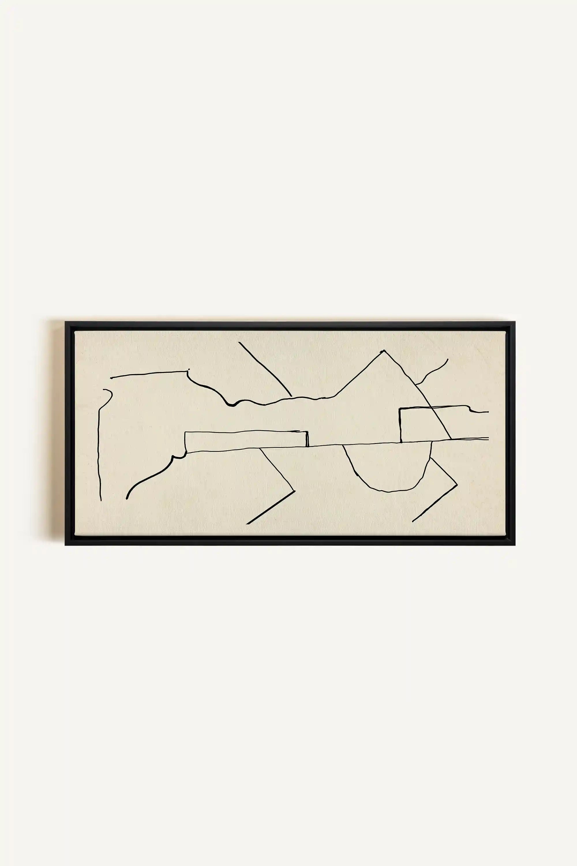 DRIFT MAP, Oeuvre sur toile étirée, encadré Noir