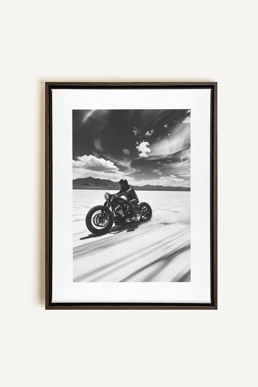 DUNE DANCER, Artwork on stretched canvas, framed in Walnut Brown