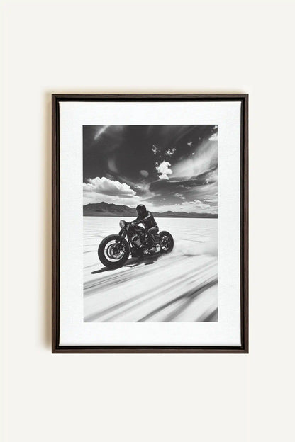 DUNE DANCER, Oeuvre sur toile étirée, encadré Brun Noyer