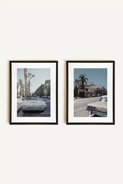 DUO CALI CRUISE, 2 Works on stretched canvas, Black framed