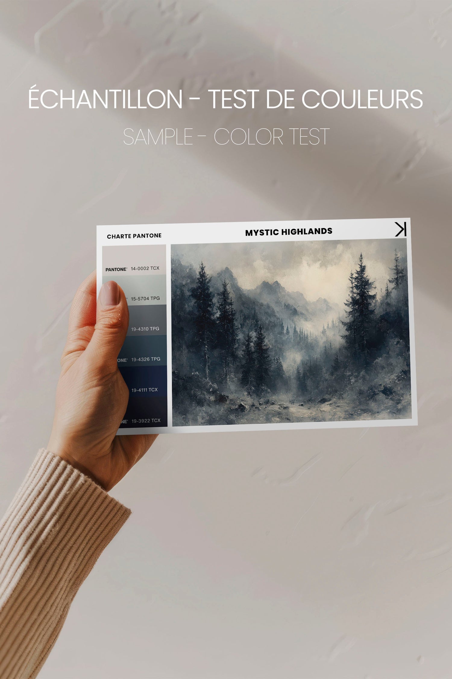 OLEKA CANVAS - MYSTIC HIGHLANDS, Oeuvre sur toile étirée, encadré Noir