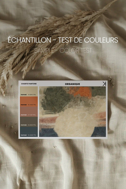 ORGANIQUE, Oeuvre sur toile étirée, encadré Naturel Clair