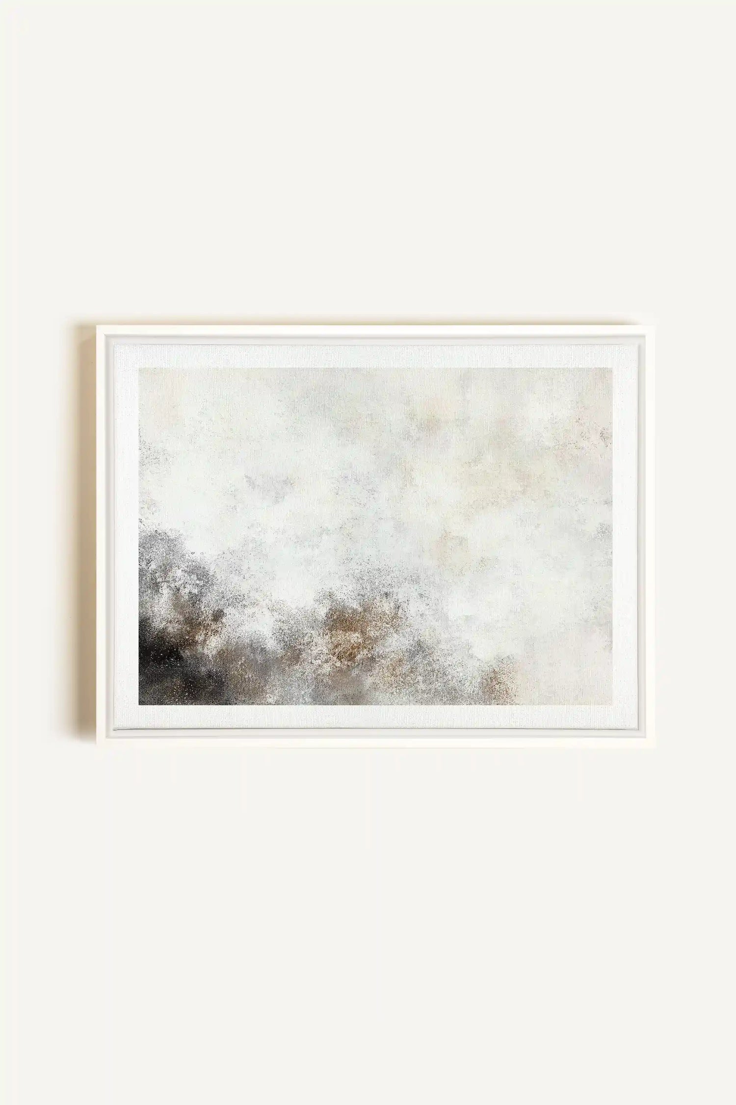 FADED ESSENCE, Oeuvre sur toile étirée, encadré Blanc