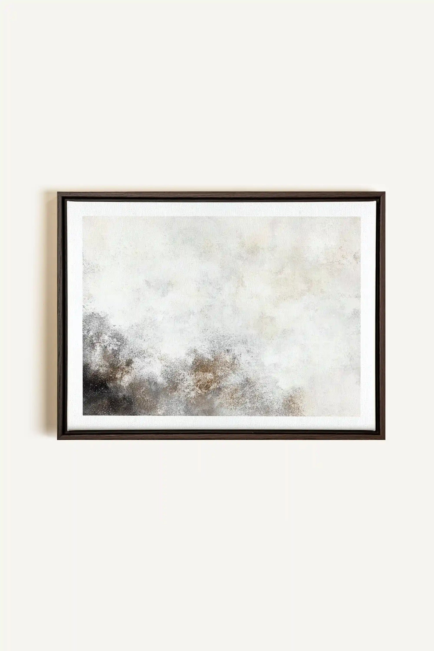 FADED ESSENCE, Oeuvre sur toile étirée, encadré Brun Noyer