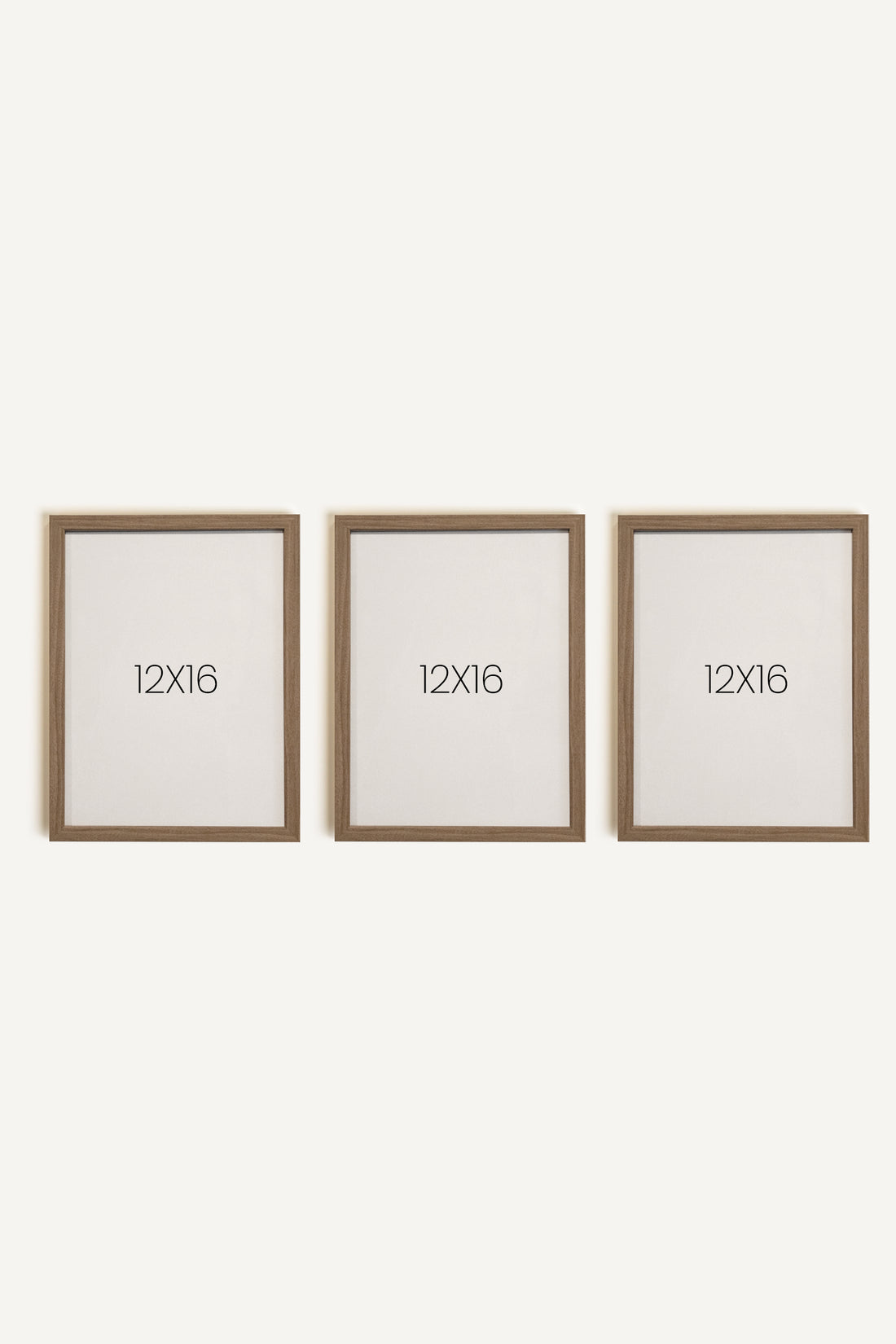 Safari Mini, ensemble de 5 œuvres sur toile rigide, encadré brun chêne