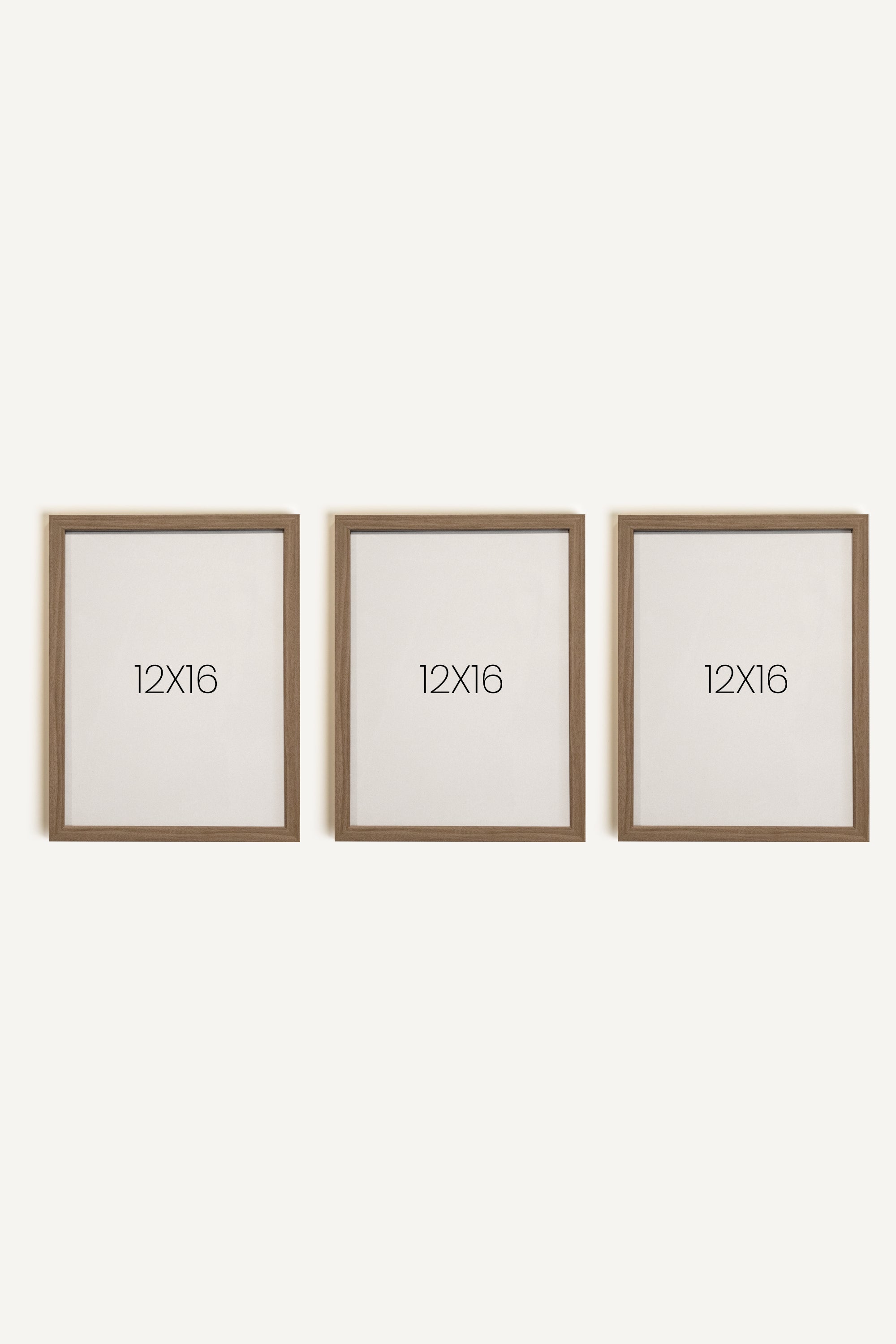 Safari Mini, ensemble de 5 œuvres sur toile rigide, encadré brun chêne