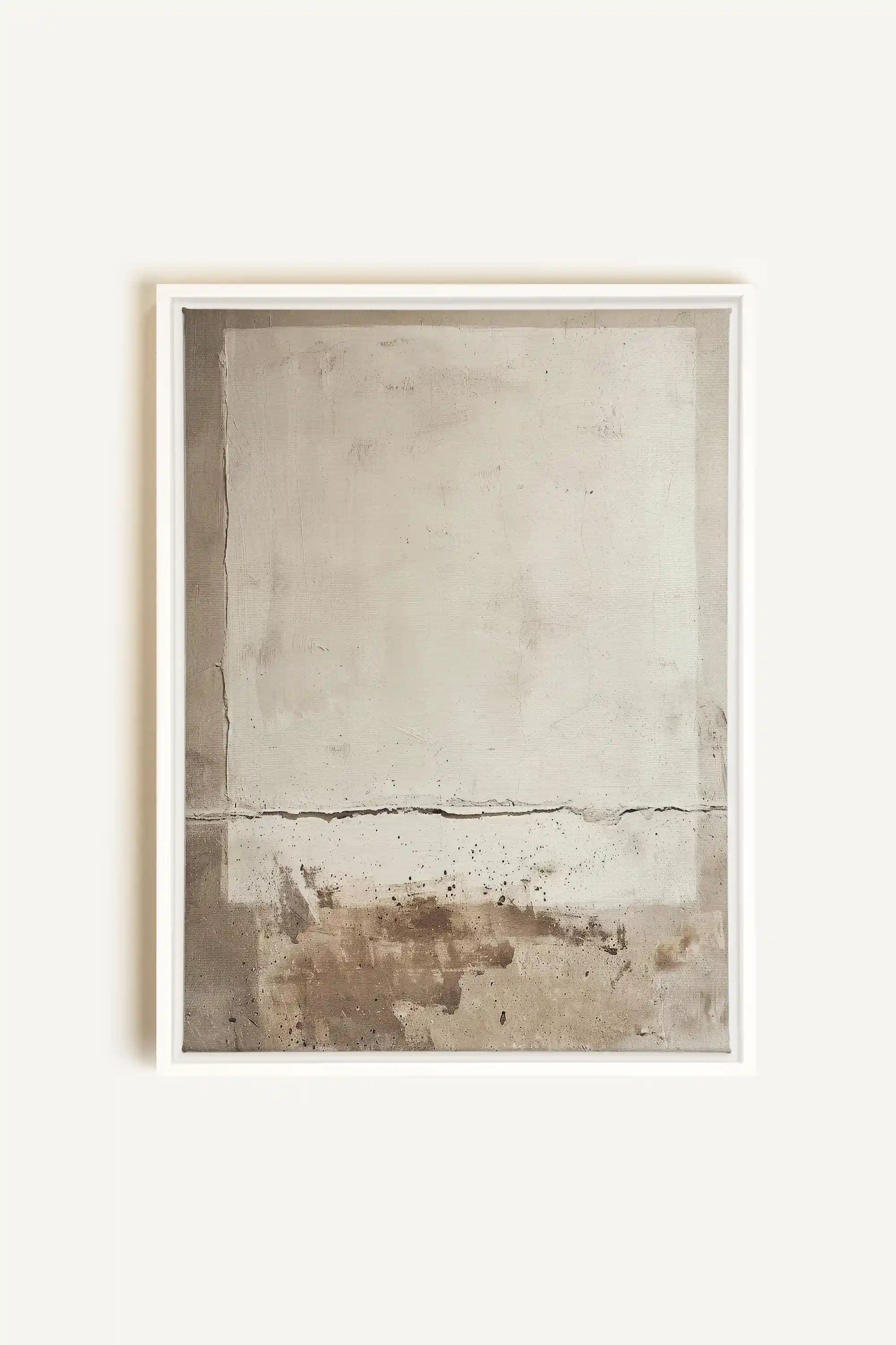 FRICKLE ABSTRACT, Oeuvre sur toile étirée, encadré Blanc