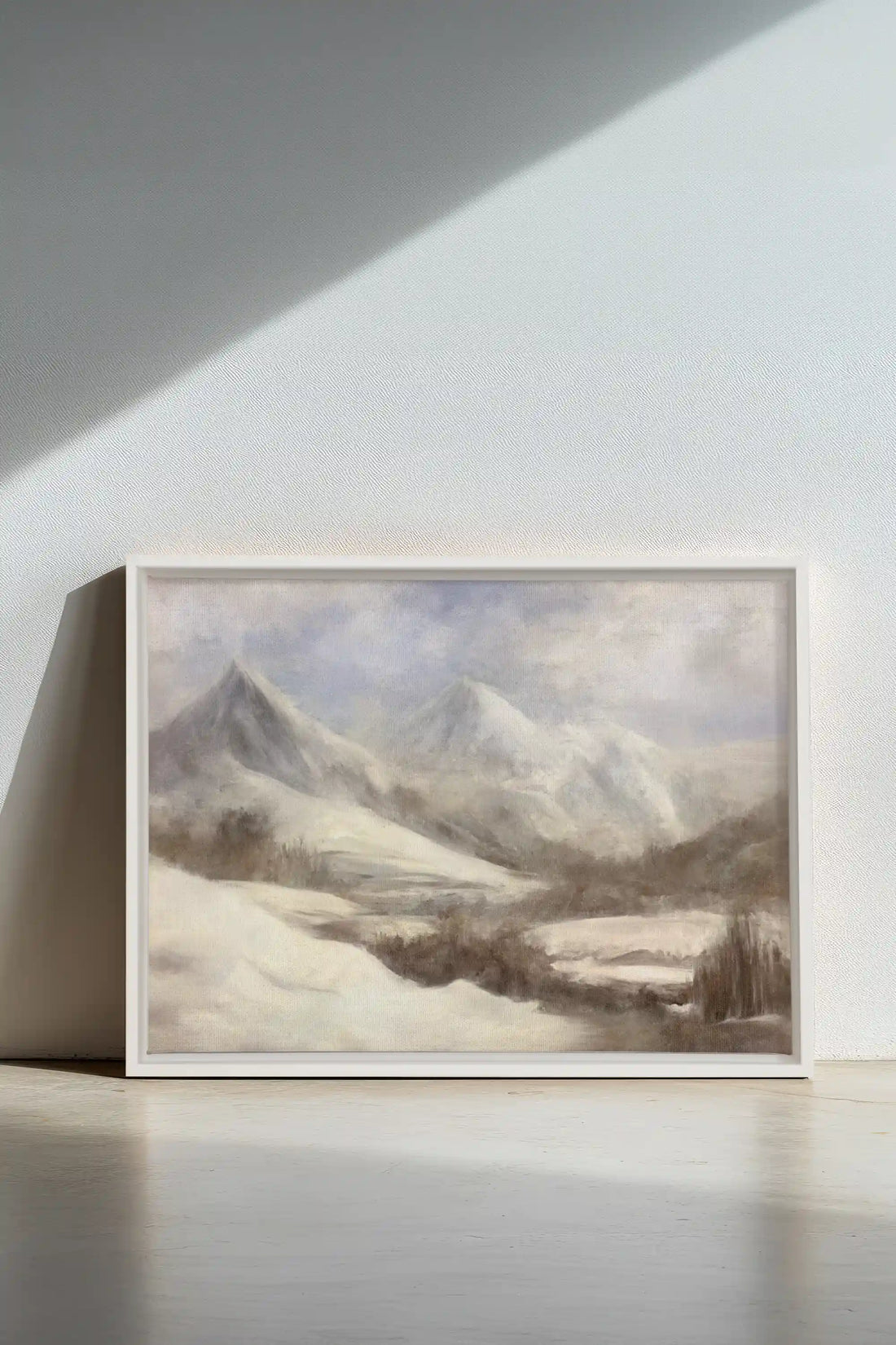 FROST, Oeuvre sur toile étirée, encadré Blanc