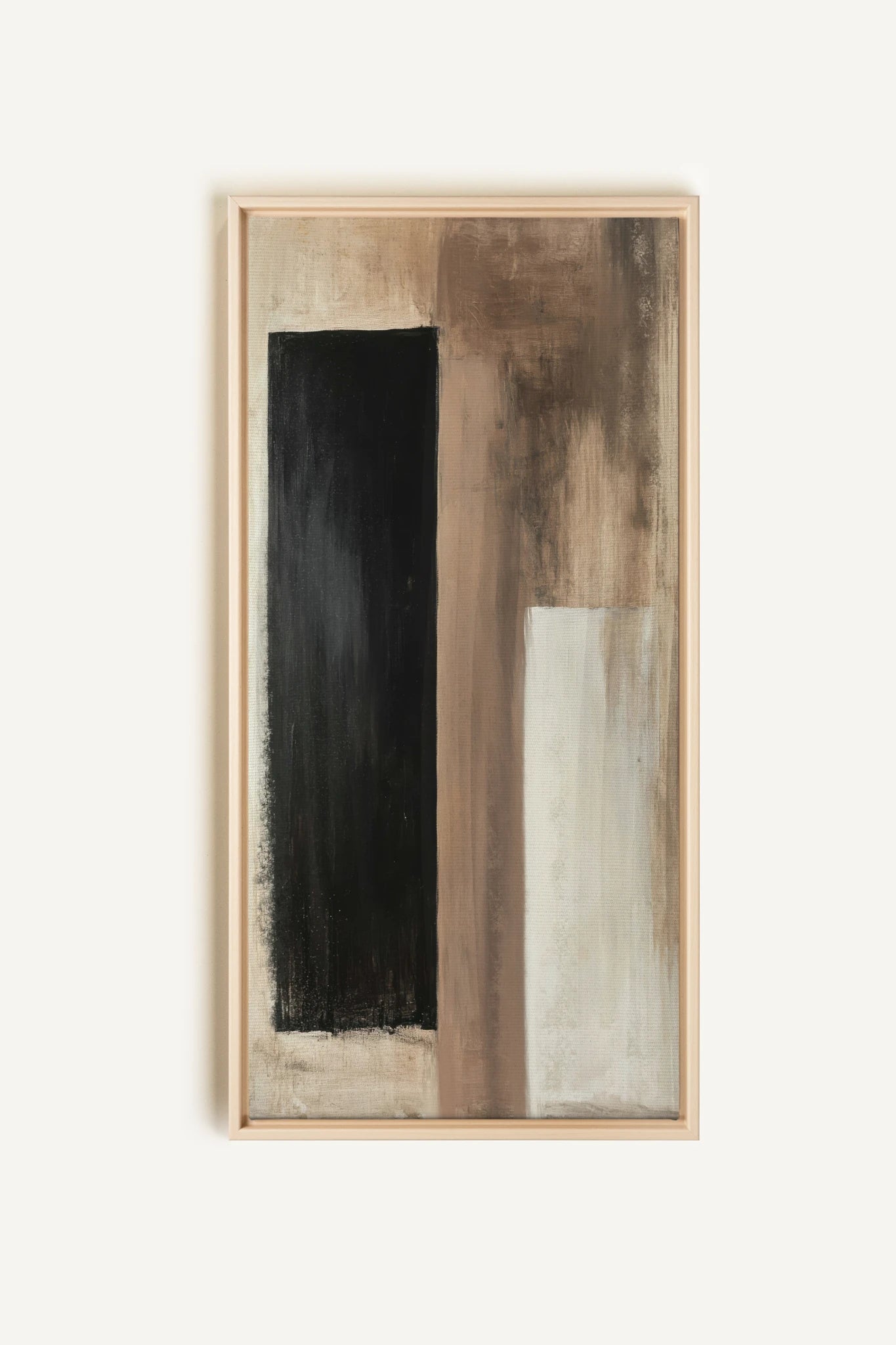 FADED STRUCTURES, Oeuvre sur toile étirée, encadré Naturel Clair