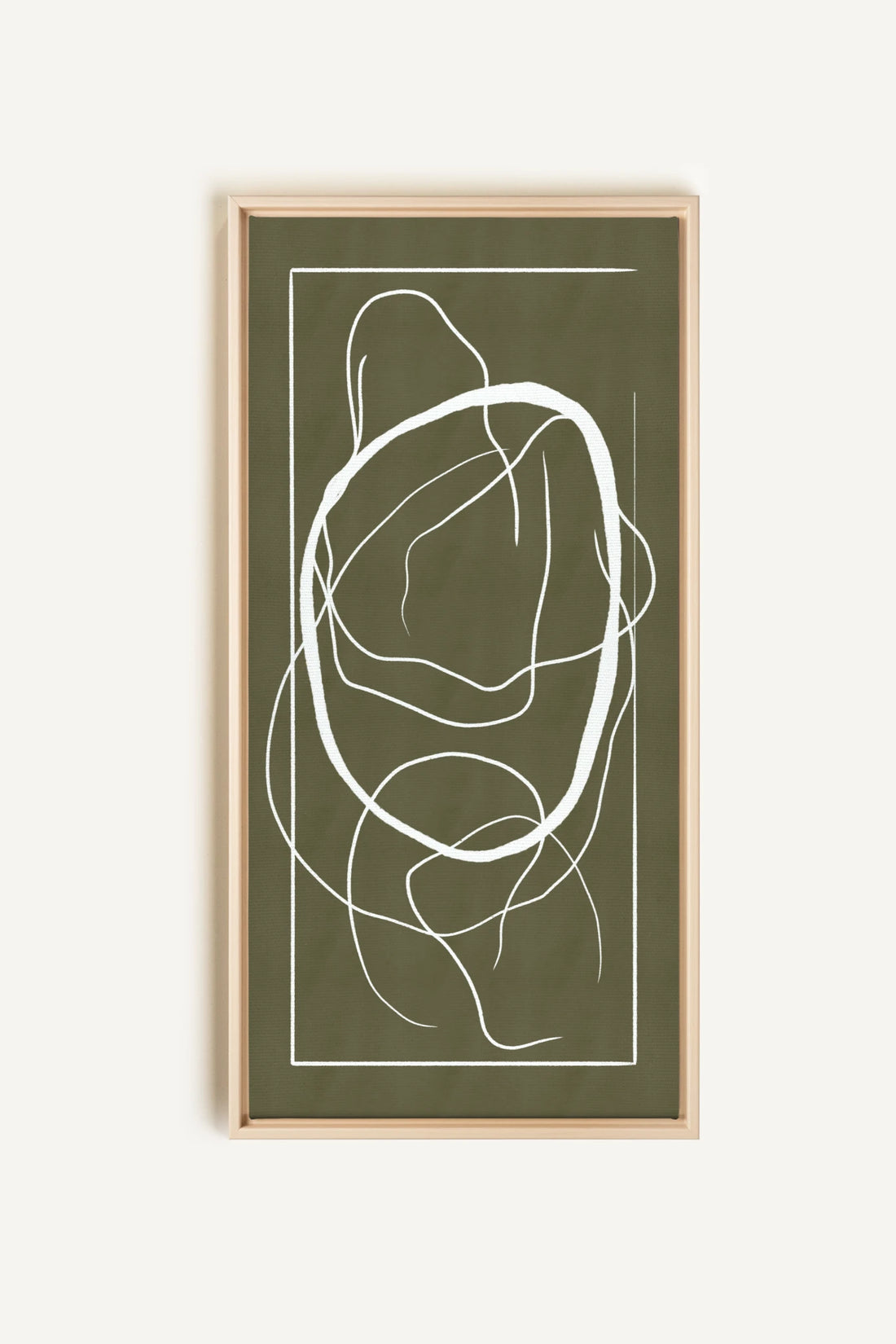 FLOWING HARMONY, Oeuvre sur toile étirée, encadré Naturel Clair