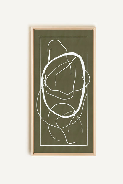 FLOWING HARMONY, Oeuvre sur toile étirée, encadré Naturel Clair