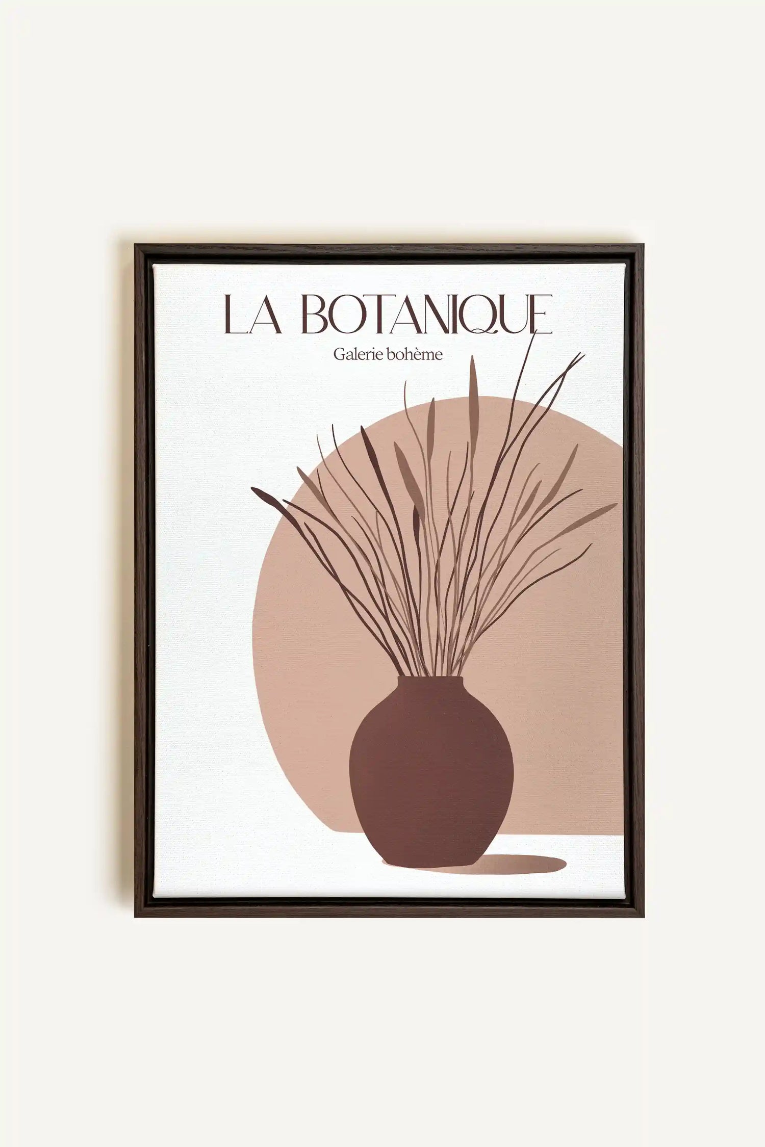 GALERIE BOHÈME, Artwork on stretched canvas, framed in Walnut Brown