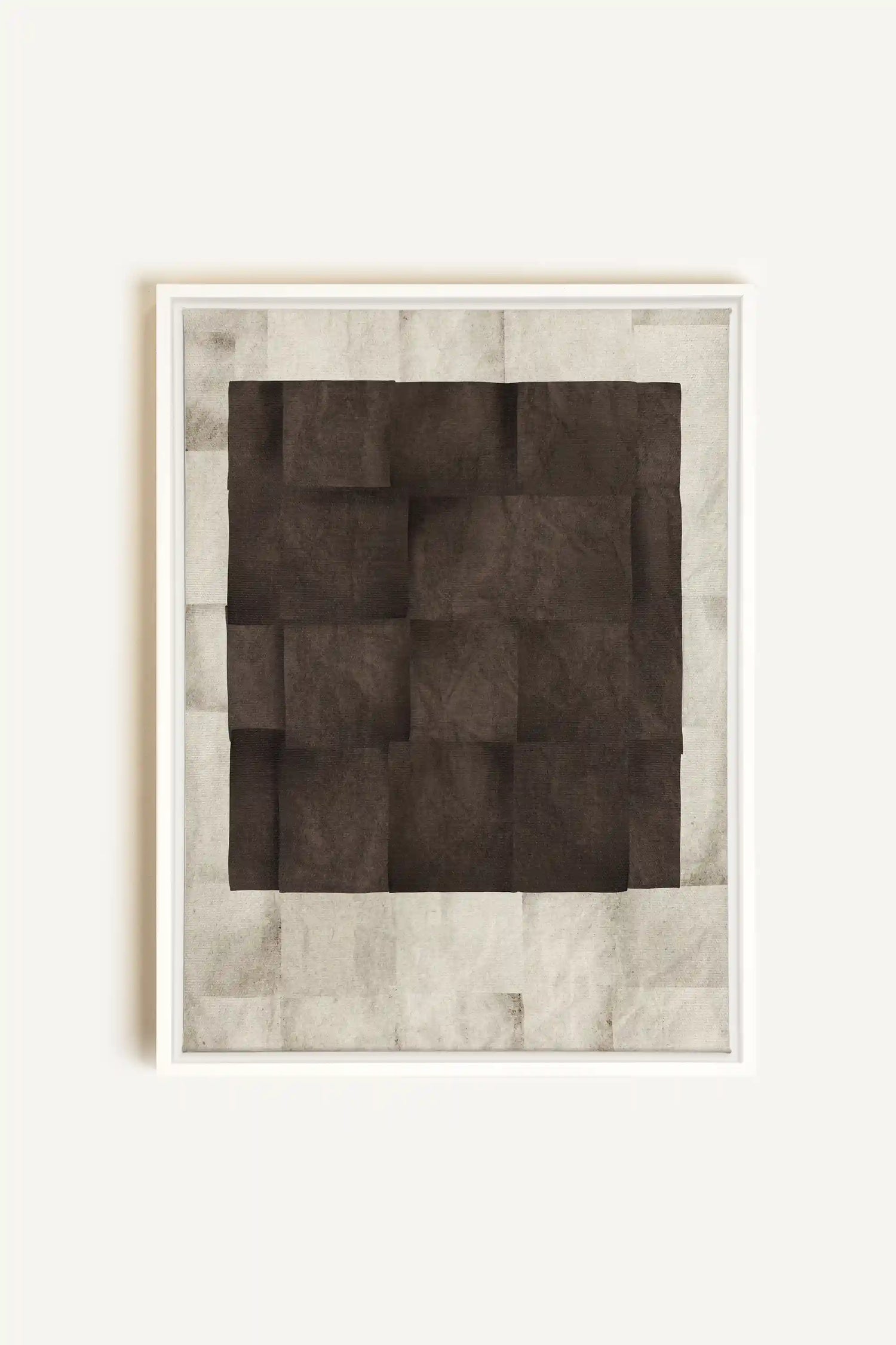 GENESIS, Artwork on stretched canvas, framed in white