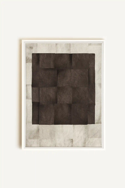 GENESIS, Artwork on stretched canvas, framed in white