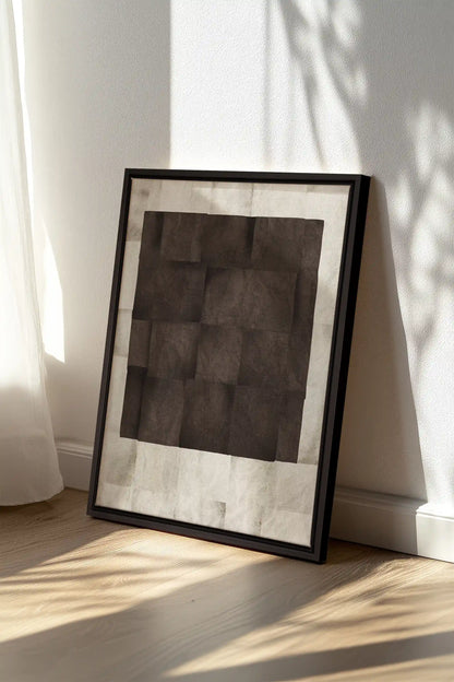 GENESIS, Artwork on stretched canvas, framed in black