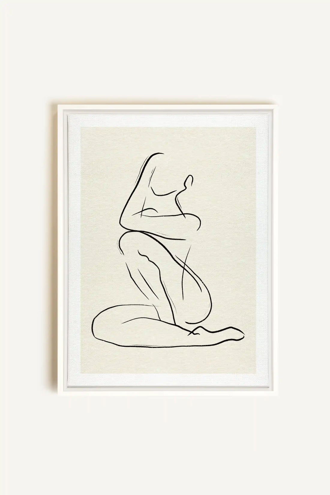 GESTURE OF PEACE, Artwork on stretched canvas, framed in white
