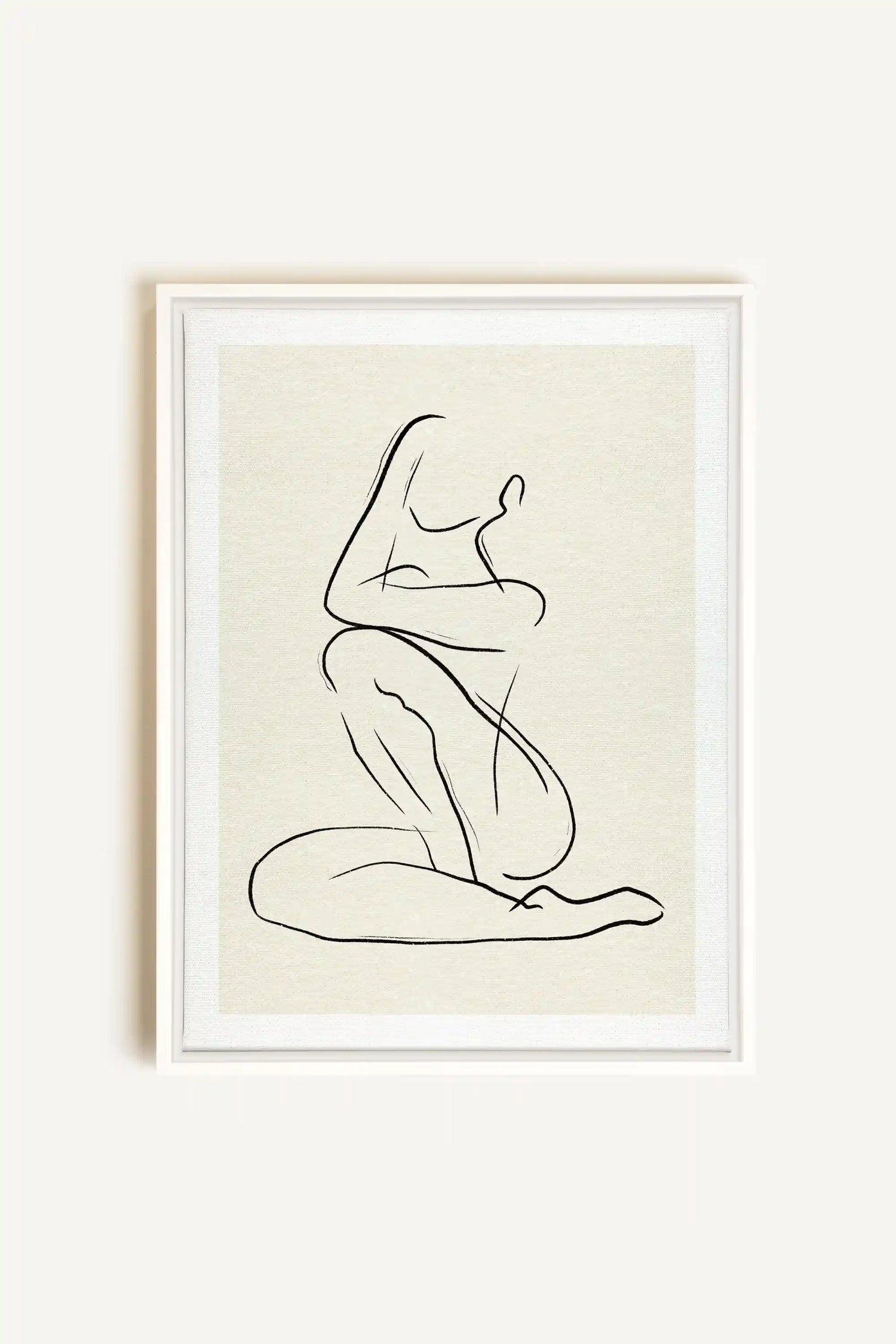 GESTURE OF PEACE, Artwork on stretched canvas, framed in white