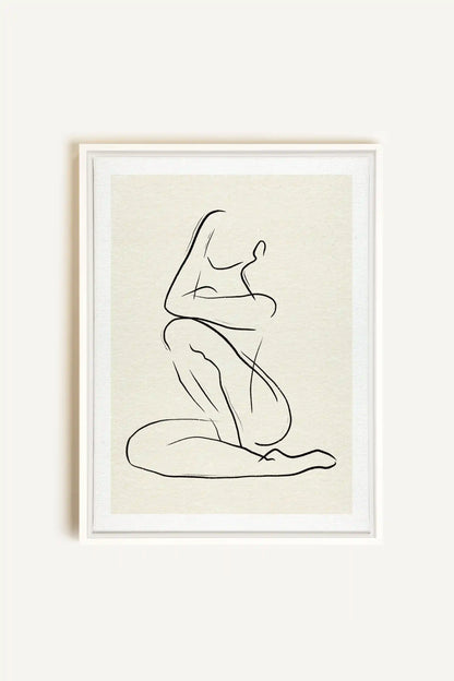 GESTURE OF PEACE, Artwork on stretched canvas, framed in white