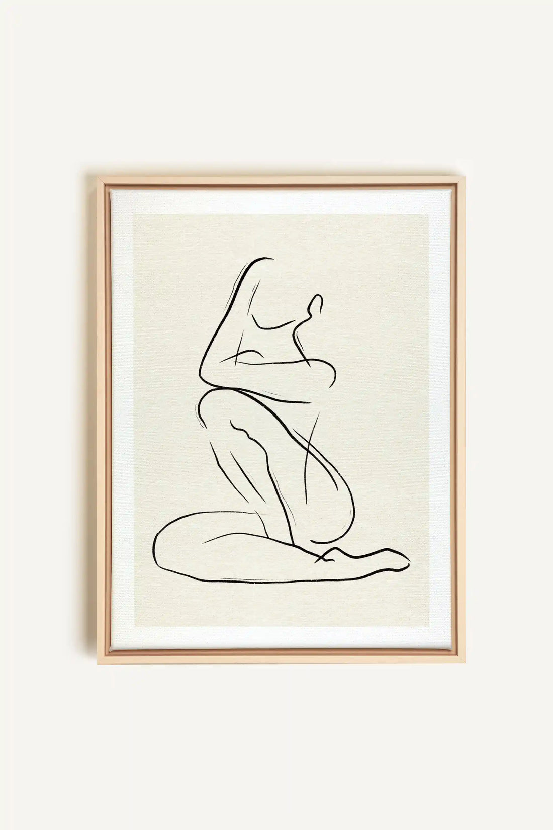 GESTURE OF PEACE, Oeuvre sur toile étirée, encadré Naturel Clair